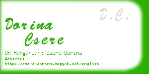 dorina csere business card